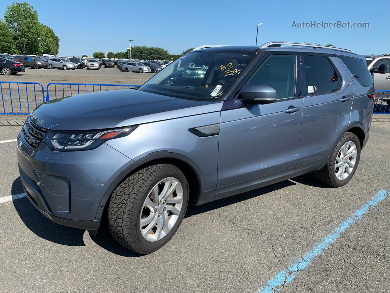 2019 Land Rover Discovery Se Синий vin: SALRG2RV9K2406307