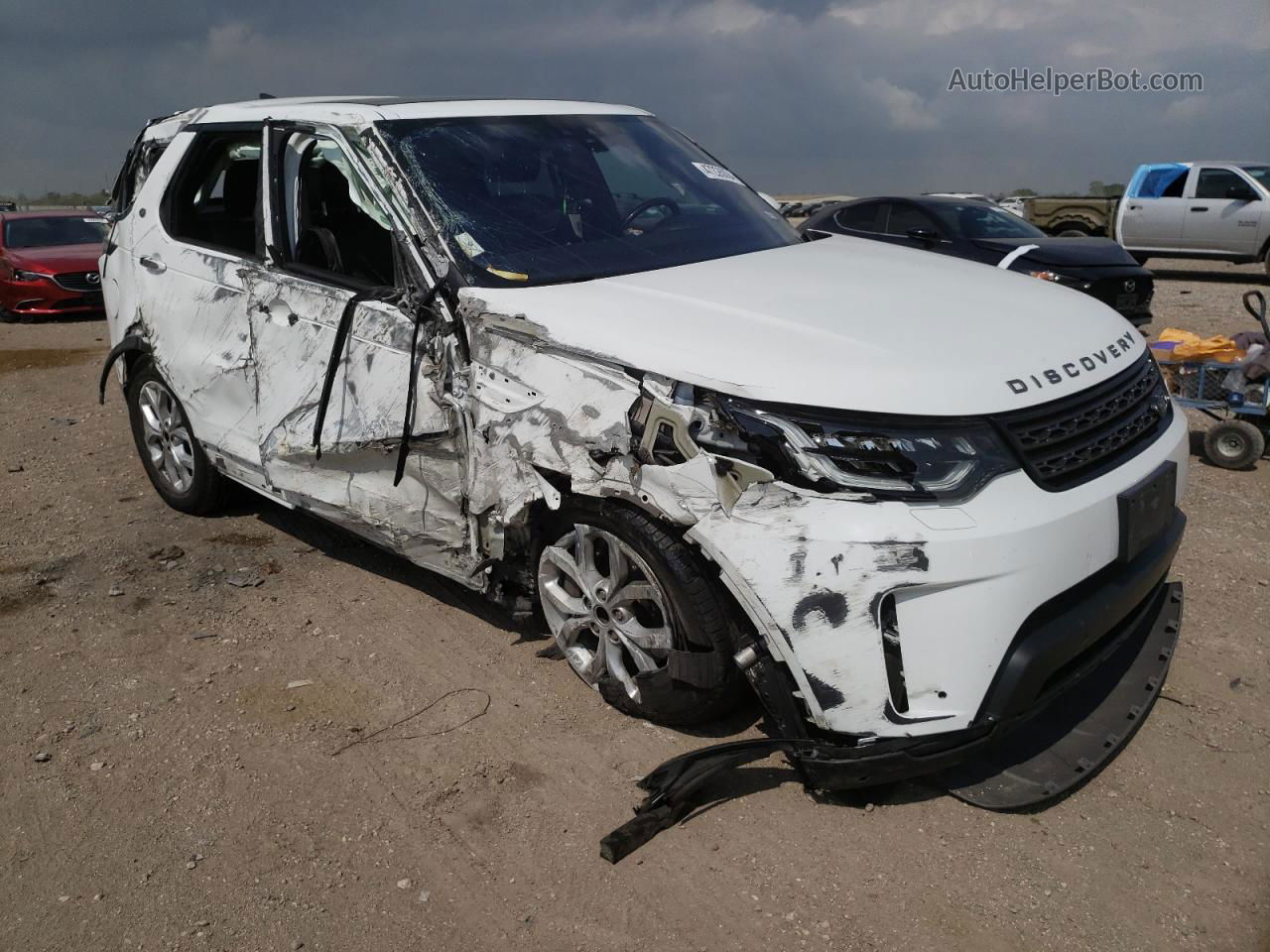 2019 Land Rover Discovery Se White vin: SALRG2RVXKA094679