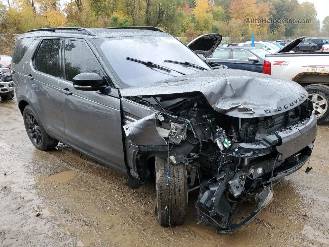 2019 Land Rover Discovery Hse Gray vin: SALRR2RK2KA087998