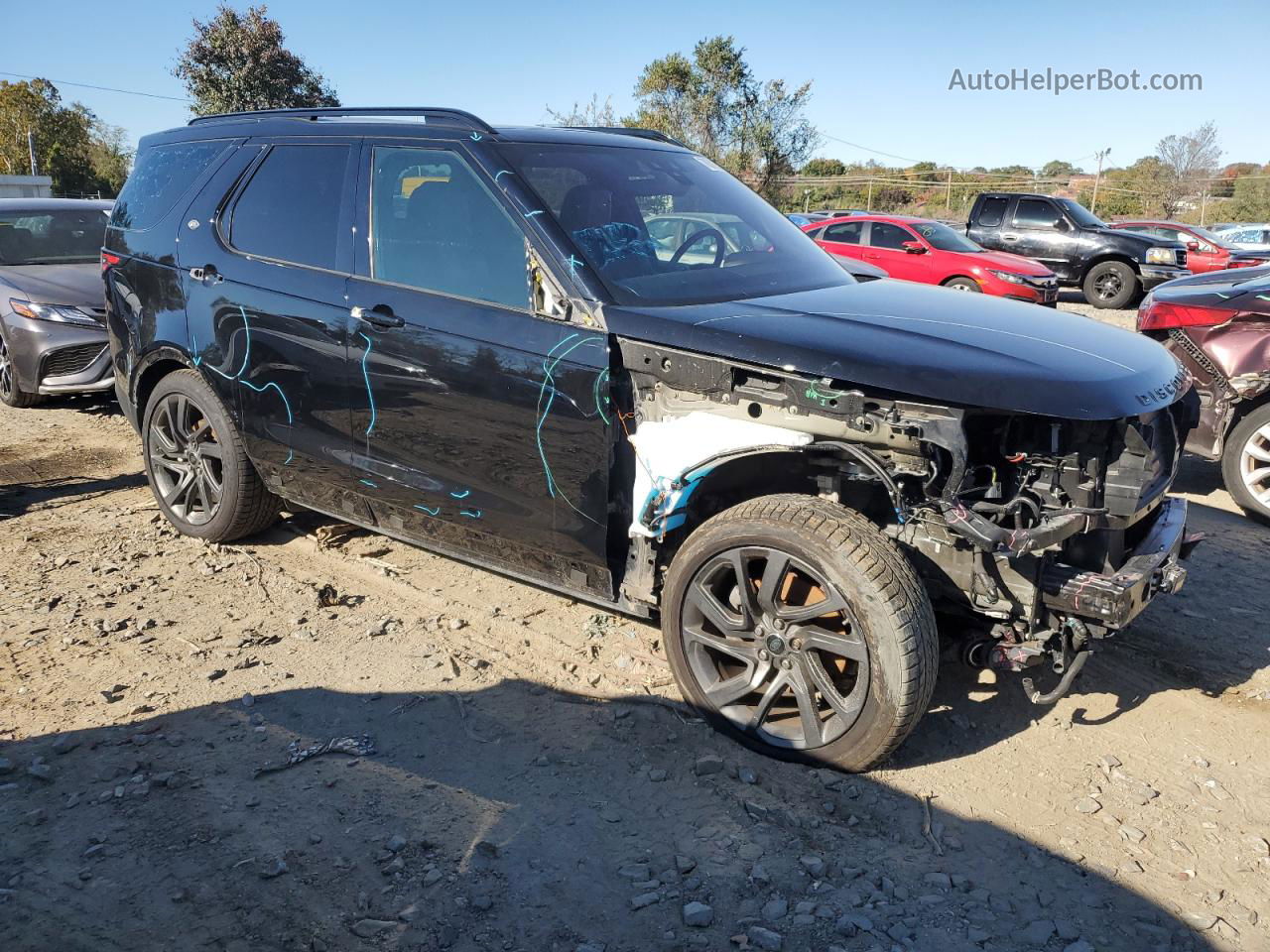 2019 Land Rover Discovery Hse Черный vin: SALRR2RK8K2402524