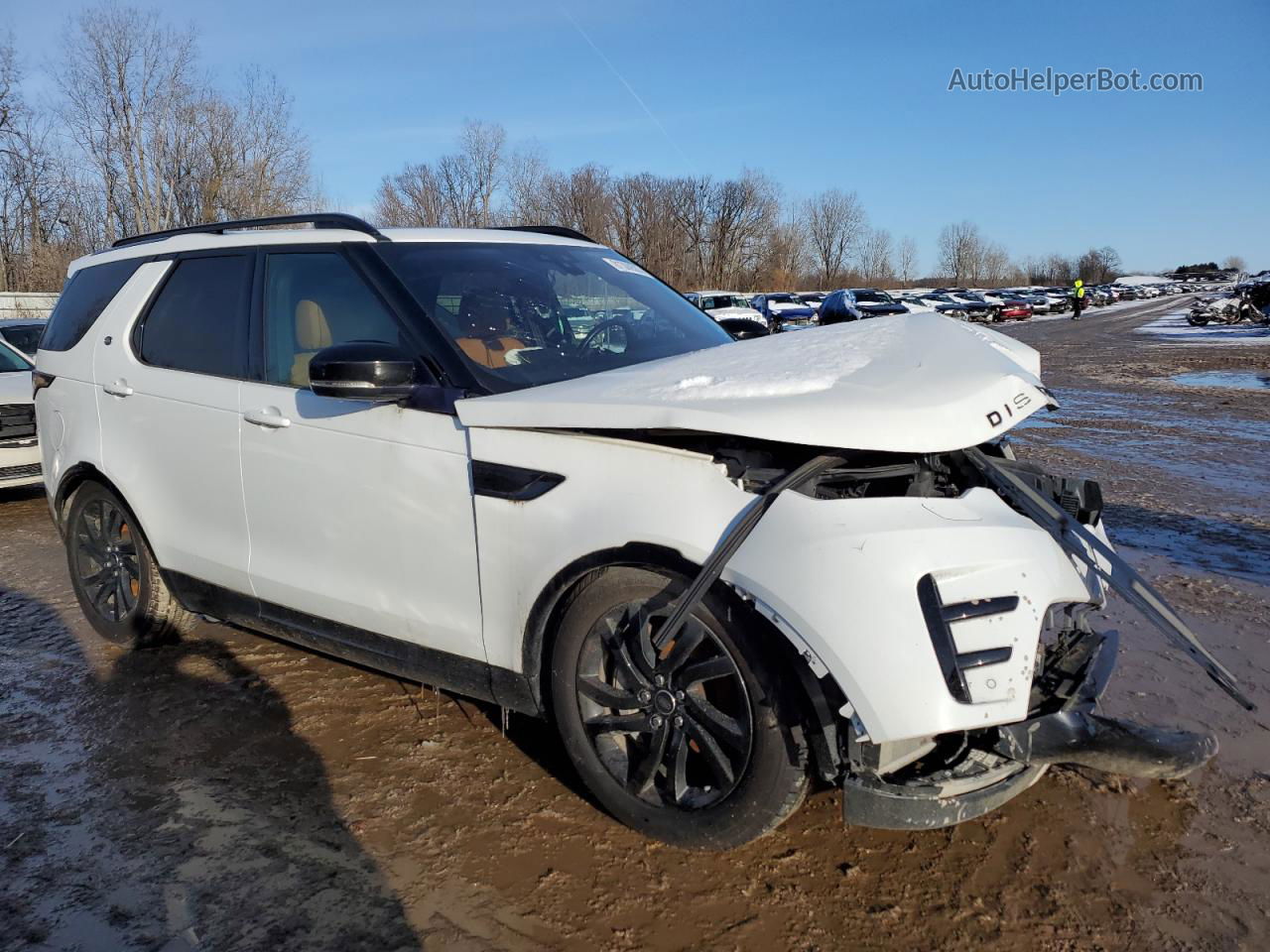 2019 Land Rover Discovery Hse White vin: SALRR2RV1K2402083