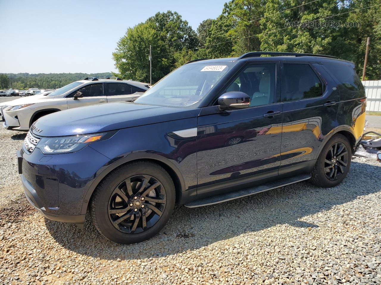 2019 Land Rover Discovery Hse Синий vin: SALRR2RV1KA083550