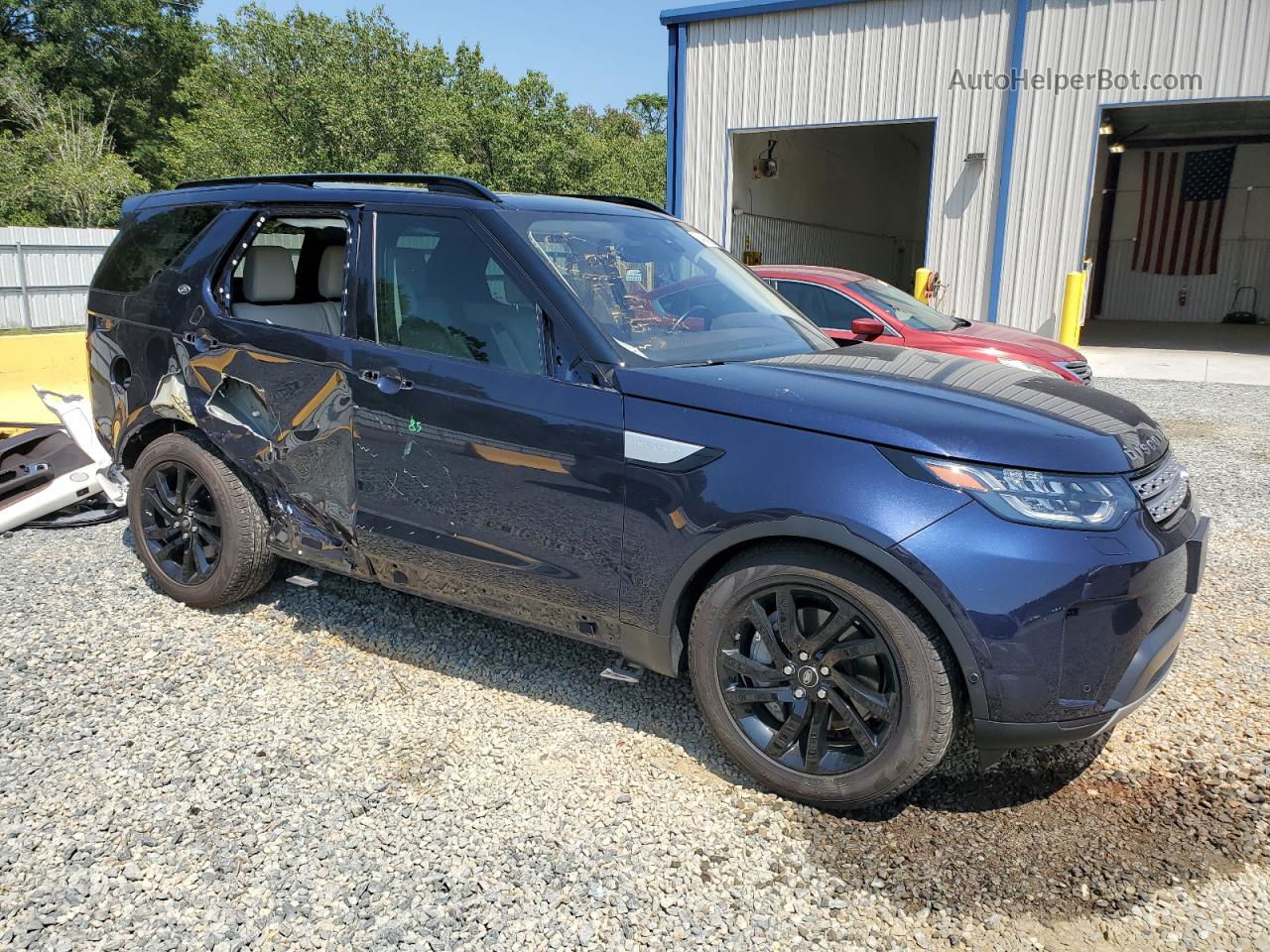 2019 Land Rover Discovery Hse Синий vin: SALRR2RV1KA083550