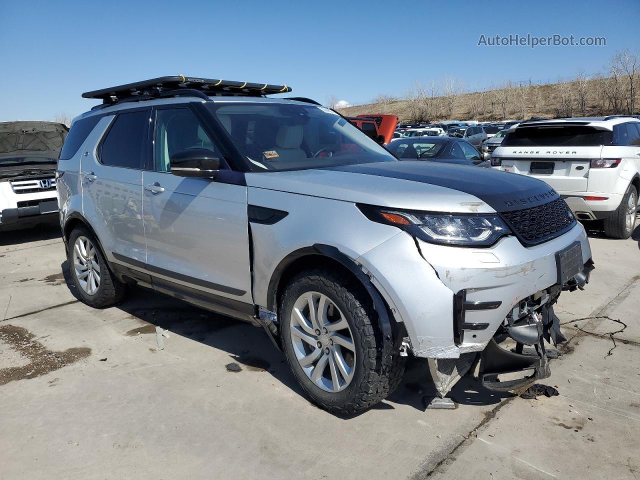 2019 Land Rover Discovery Hse Silver vin: SALRR2RV3K2402179