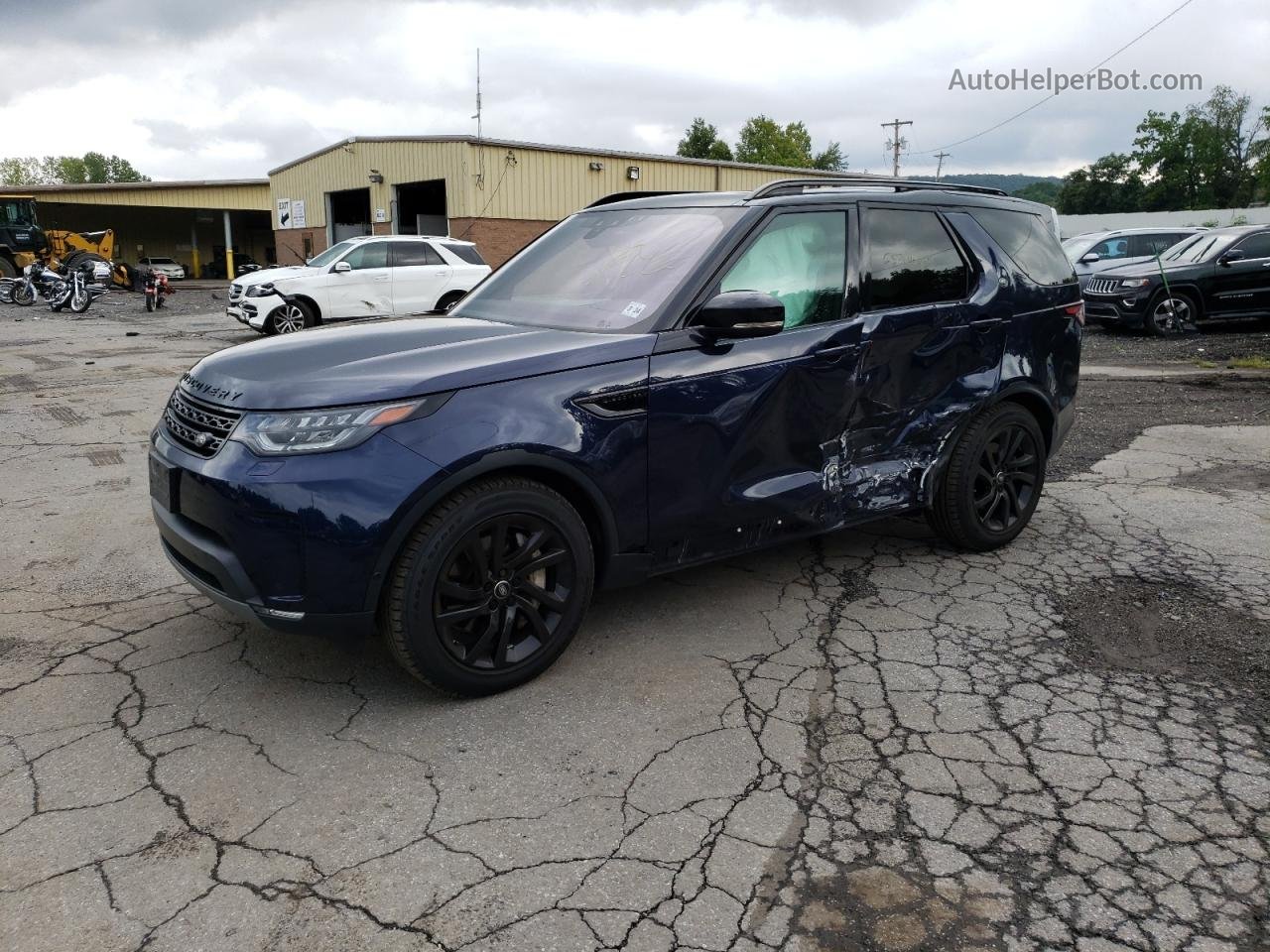 2019 Land Rover Discovery Hse Синий vin: SALRR2RV8KA096148