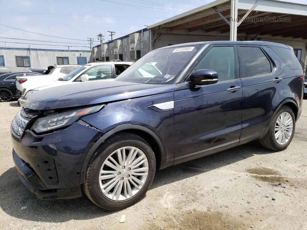 2019 Land Rover Discovery Hse Luxury Blue vin: SALRT2RV8KA095454