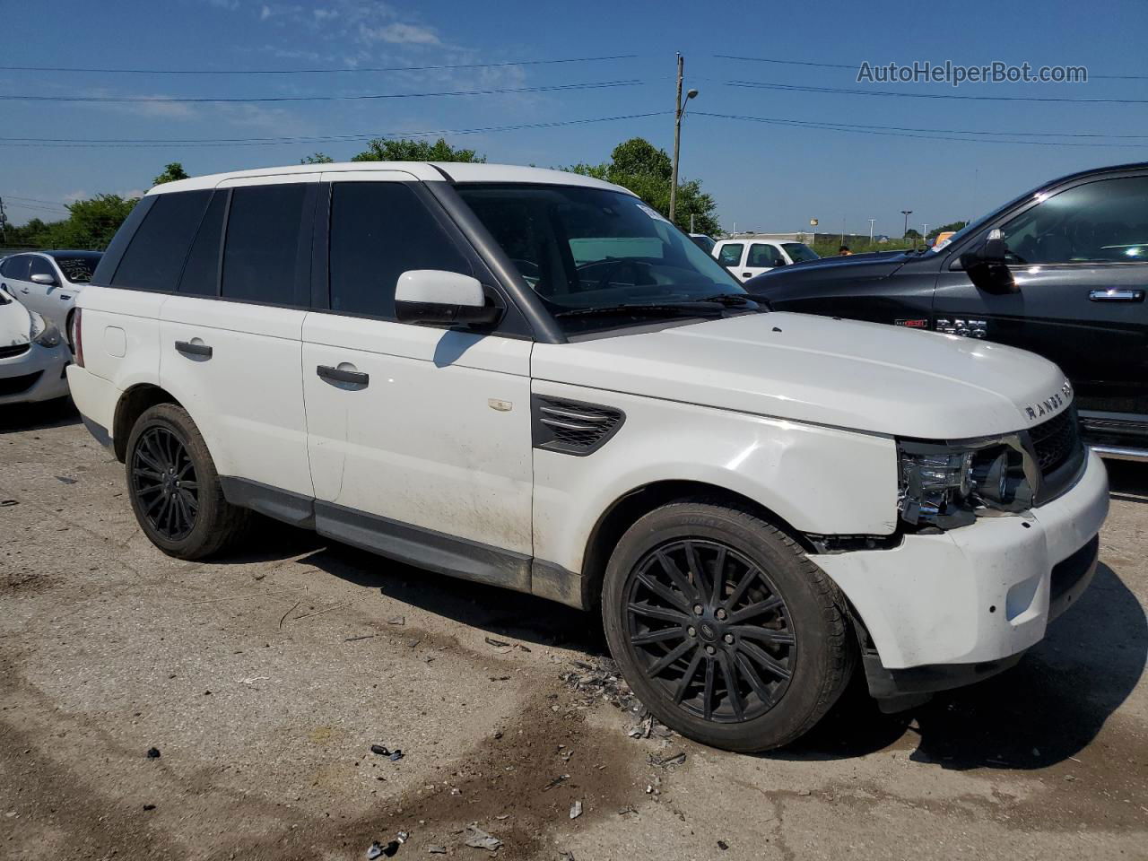 2011 Land Rover Range Rover Sport Hse White vin: SALSF2D43BA280521