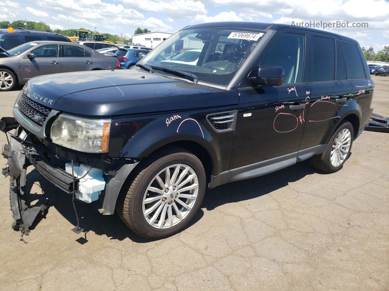 2011 Land Rover Range Rover Sport Hse Black vin: SALSF2D49BA714831