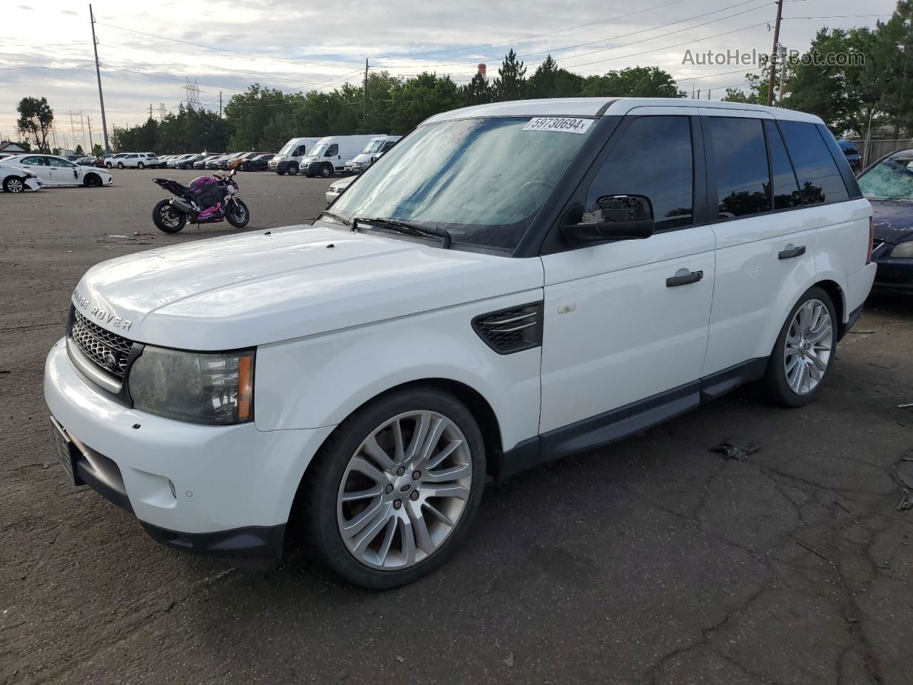 2011 Land Rover Range Rover Sport Lux White vin: SALSK2D41BA703396