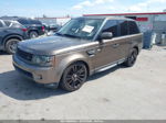 2011 Land Rover Range Rover Sport Hse Brown vin: SALSK2D44BA272729