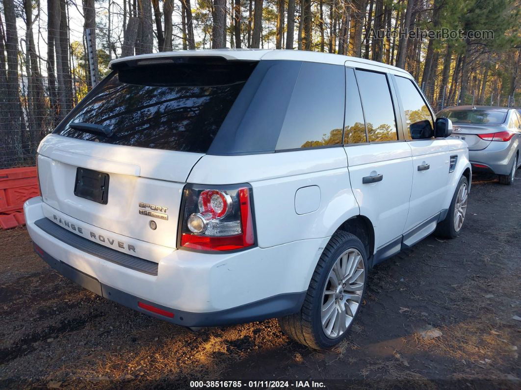 2011 Land Rover Range Rover Sport Hse White vin: SALSK2D46BA716368