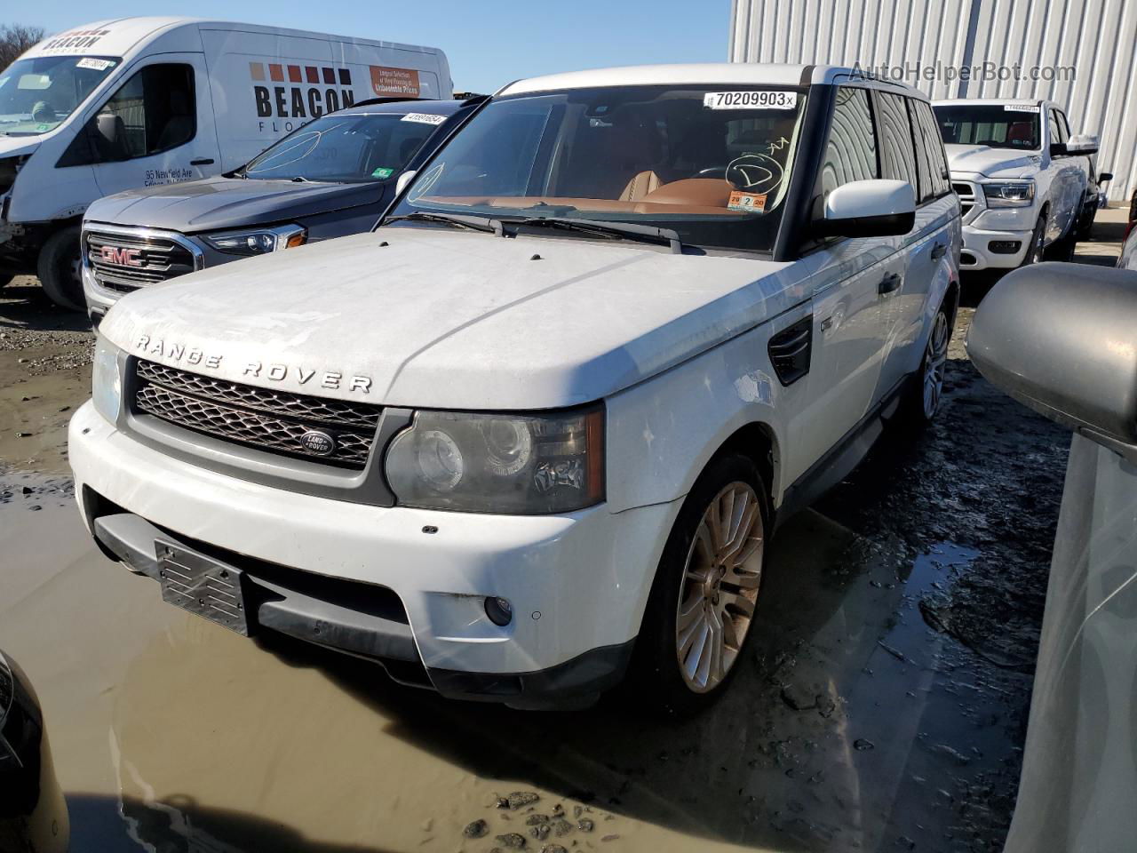 2011 Land Rover Range Rover Sport Lux White vin: SALSK2D49BA707695