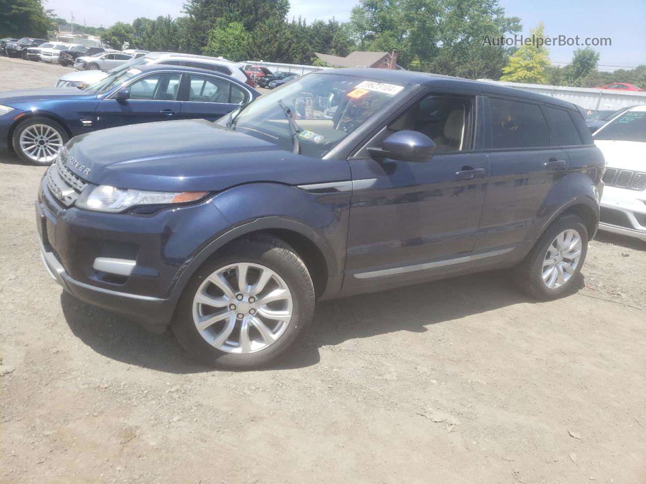 2015 Land Rover Range Rover Evoque Pure Синий vin: SALVN2BG6FH077407