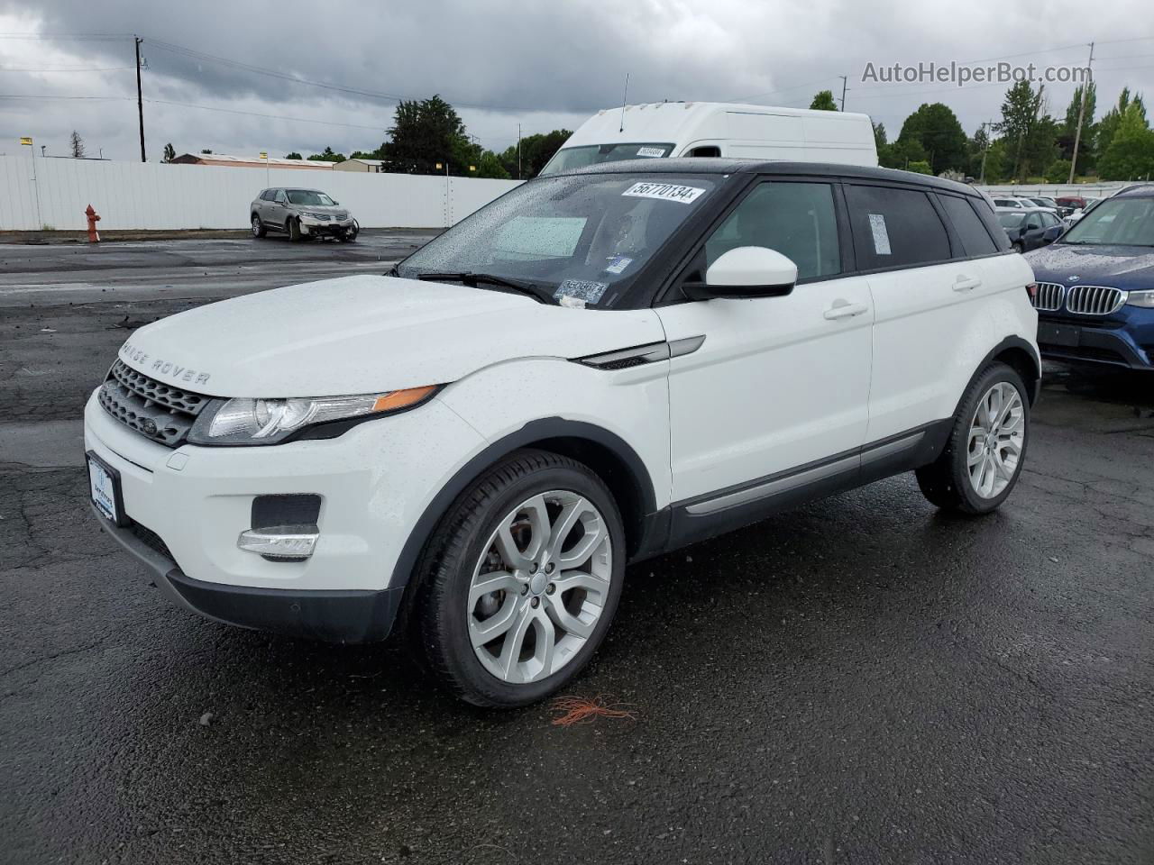 2015 Land Rover Range Rover Evoque Pure Plus Белый vin: SALVP2BG0FH077395