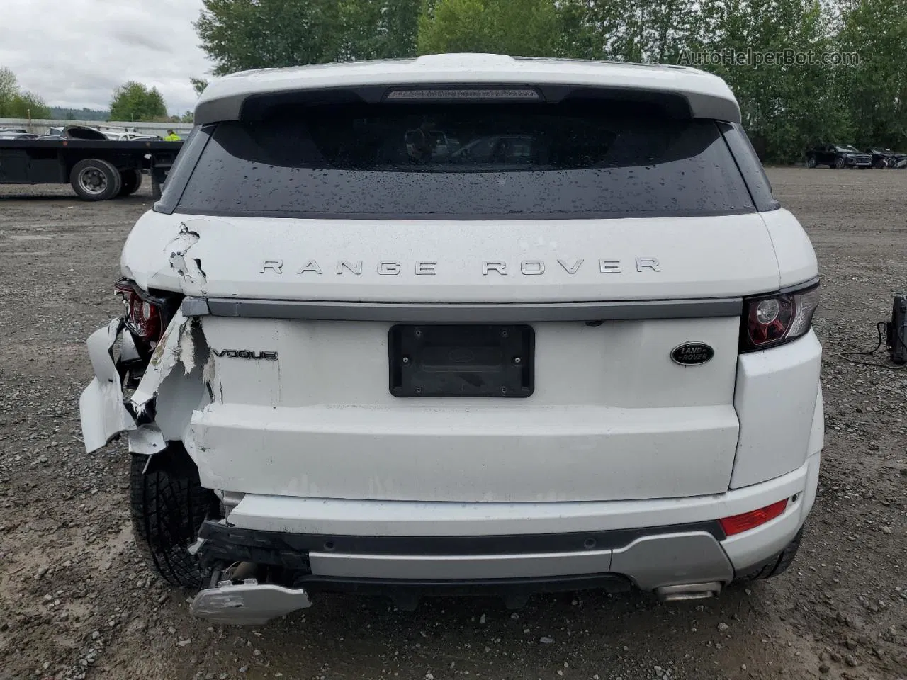 2015 Land Rover Range Rover Evoque Pure Plus White vin: SALVP2BG1FH076417