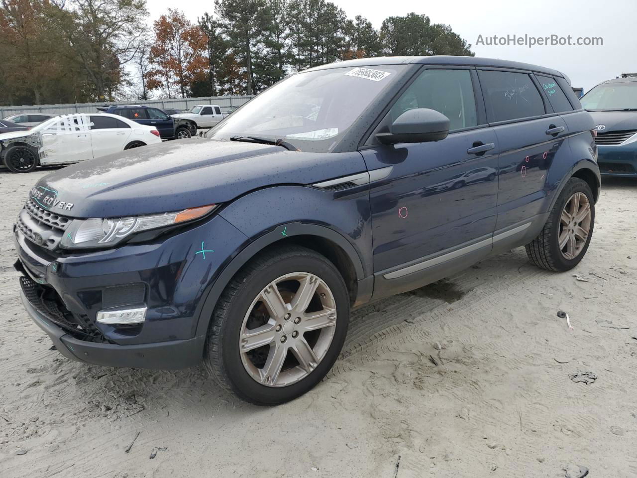 2015 Land Rover Range Rover Evoque Pure Plus Синий vin: SALVP2BG1FH076725