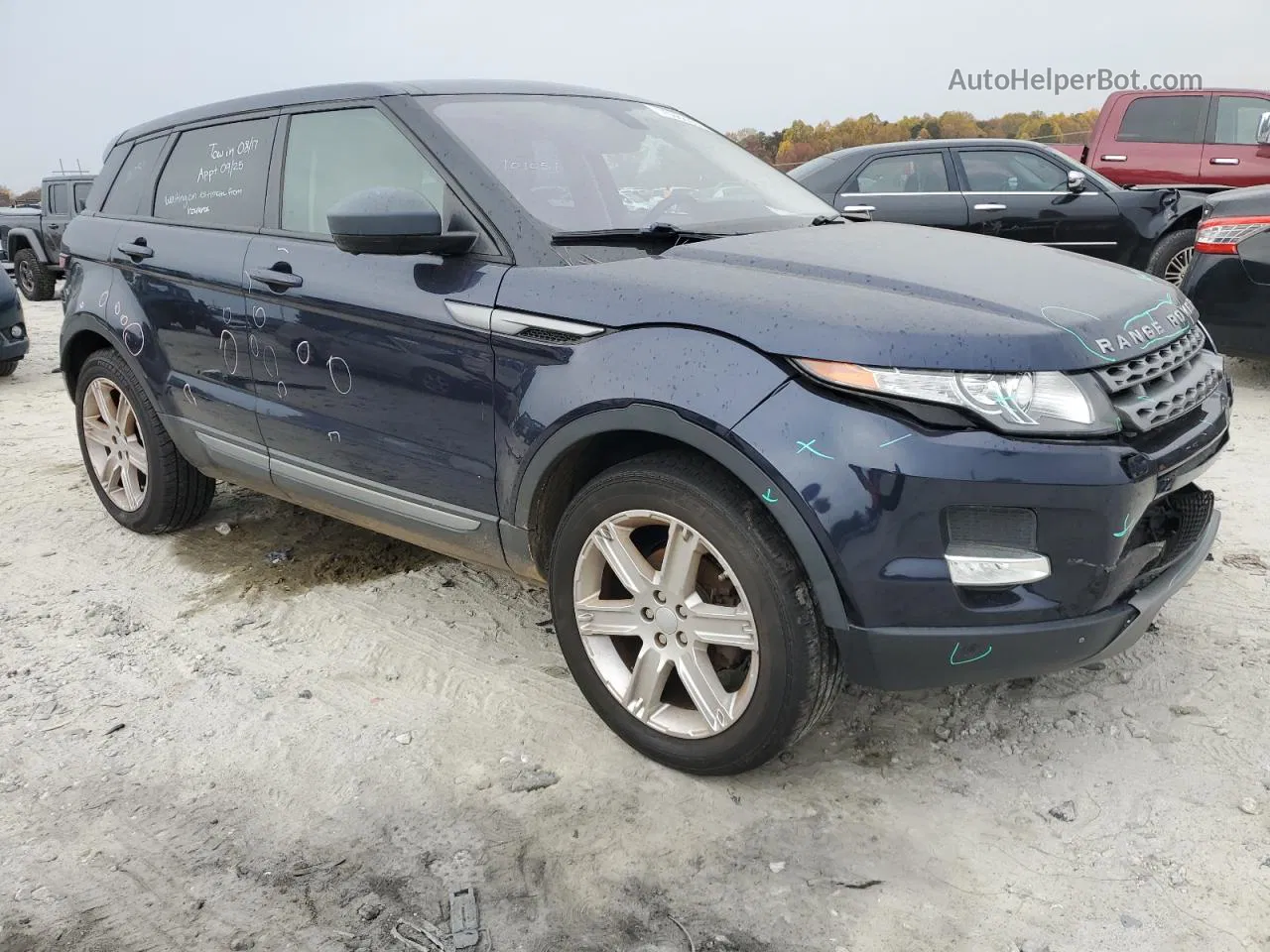 2015 Land Rover Range Rover Evoque Pure Plus Синий vin: SALVP2BG1FH076725