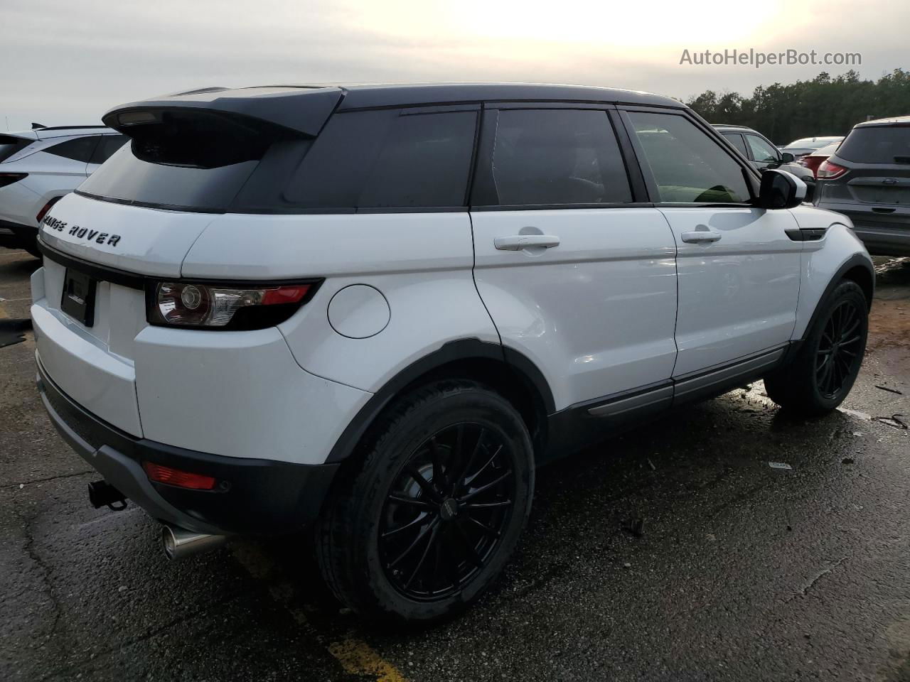 2014 Land Rover Range Rover Evoque Pure Plus White vin: SALVP2BG2EH877565