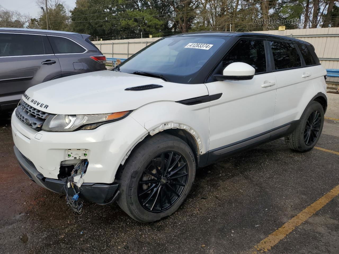 2014 Land Rover Range Rover Evoque Pure Plus White vin: SALVP2BG2EH877565