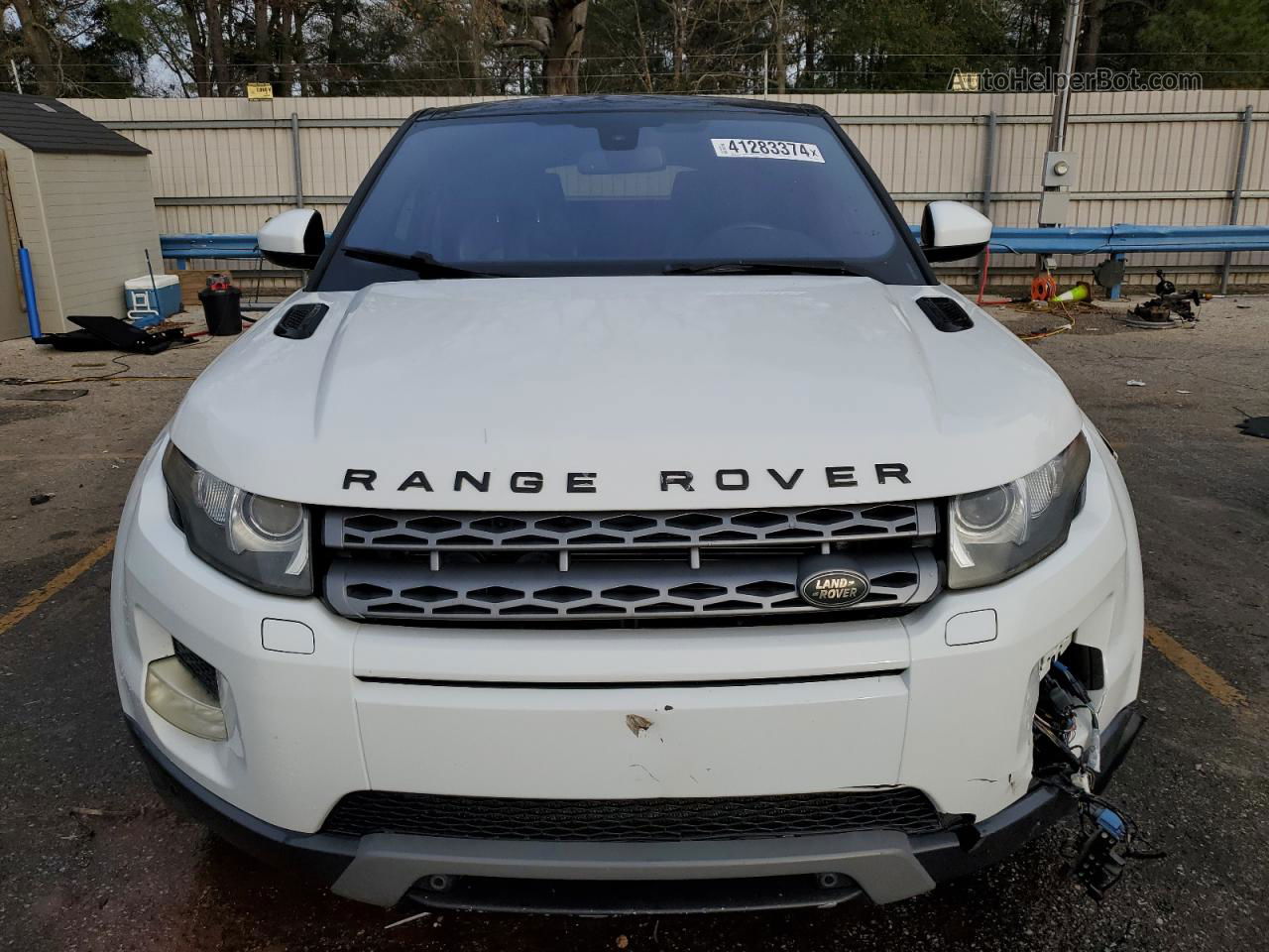 2014 Land Rover Range Rover Evoque Pure Plus White vin: SALVP2BG2EH877565