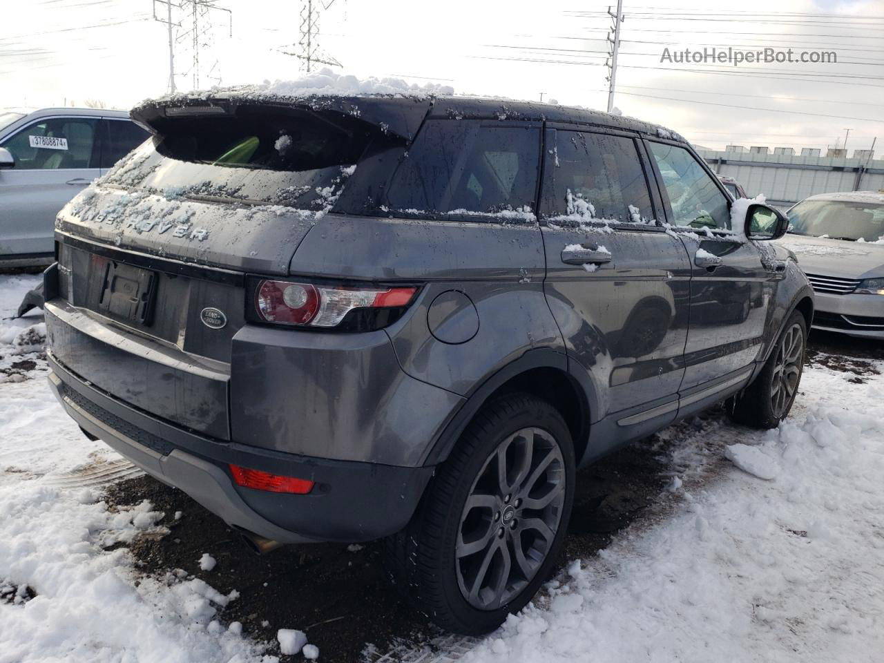 2015 Land Rover Range Rover Evoque Pure Plus Серый vin: SALVP2BG3FH048943