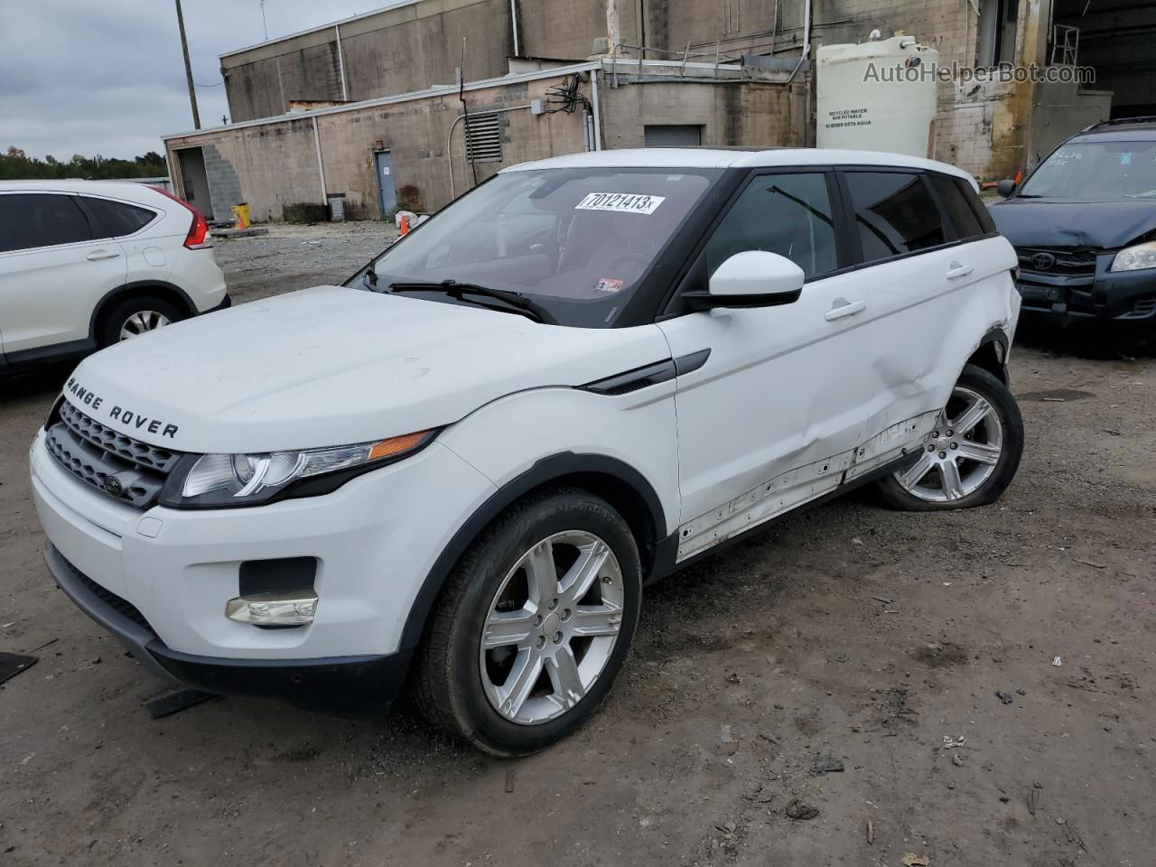 2015 Land Rover Range Rover Evoque Pure Plus Белый vin: SALVP2BG3FH985954