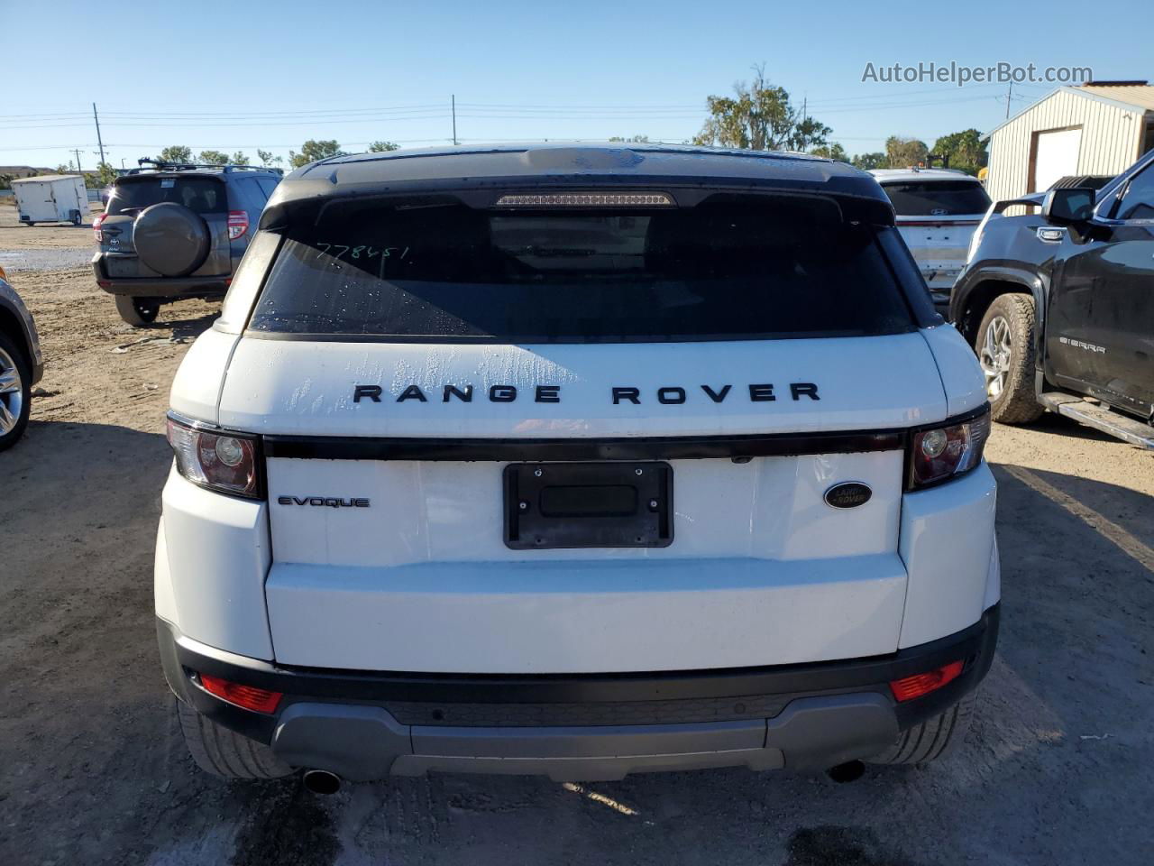 2015 Land Rover Range Rover Evoque Pure Plus Белый vin: SALVP2BG5FH012784