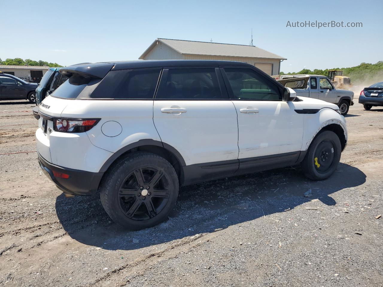 2014 Land Rover Range Rover Evoque Pure Plus White vin: SALVP2BG7EH896807