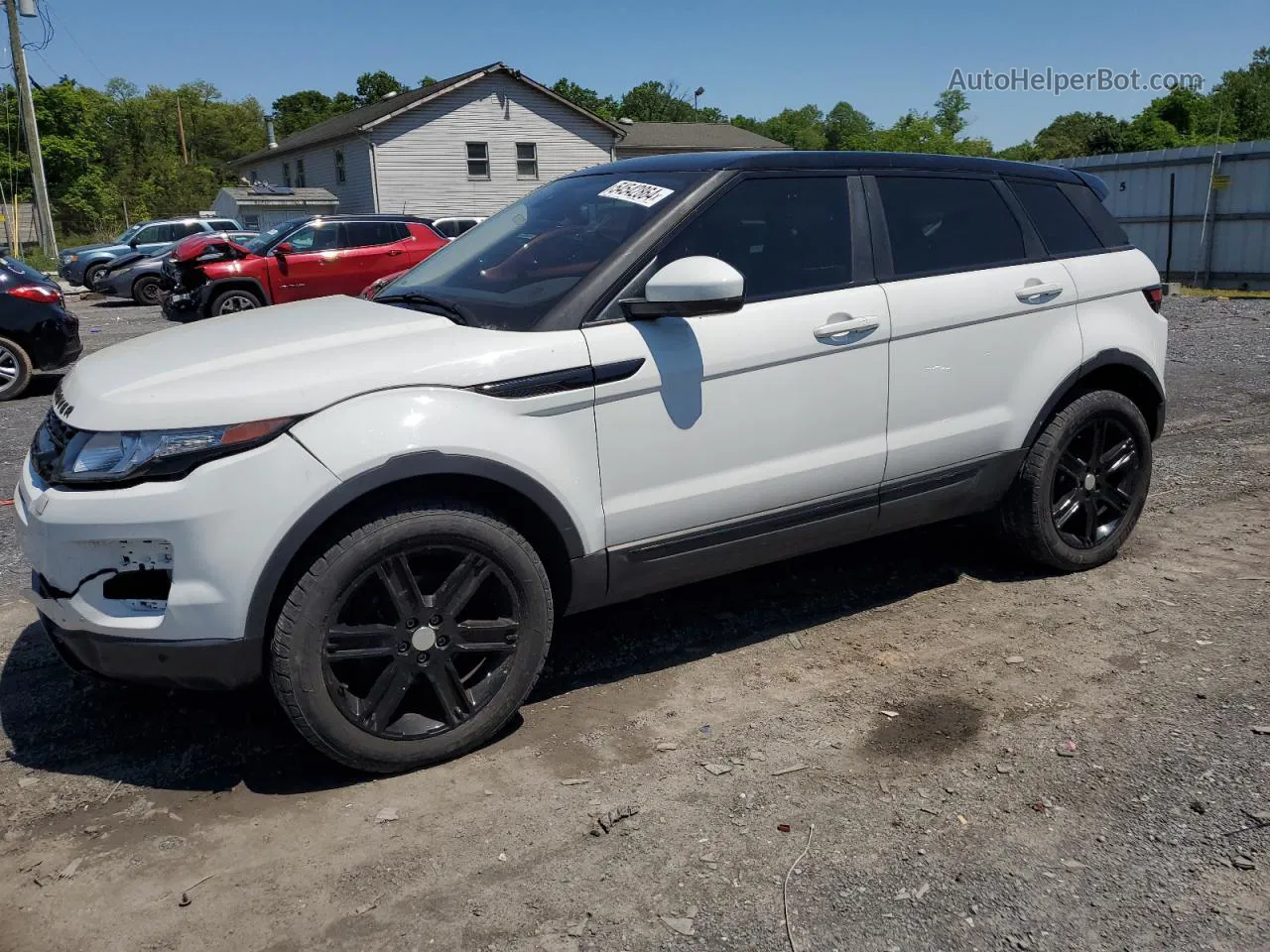 2014 Land Rover Range Rover Evoque Pure Plus White vin: SALVP2BG7EH896807