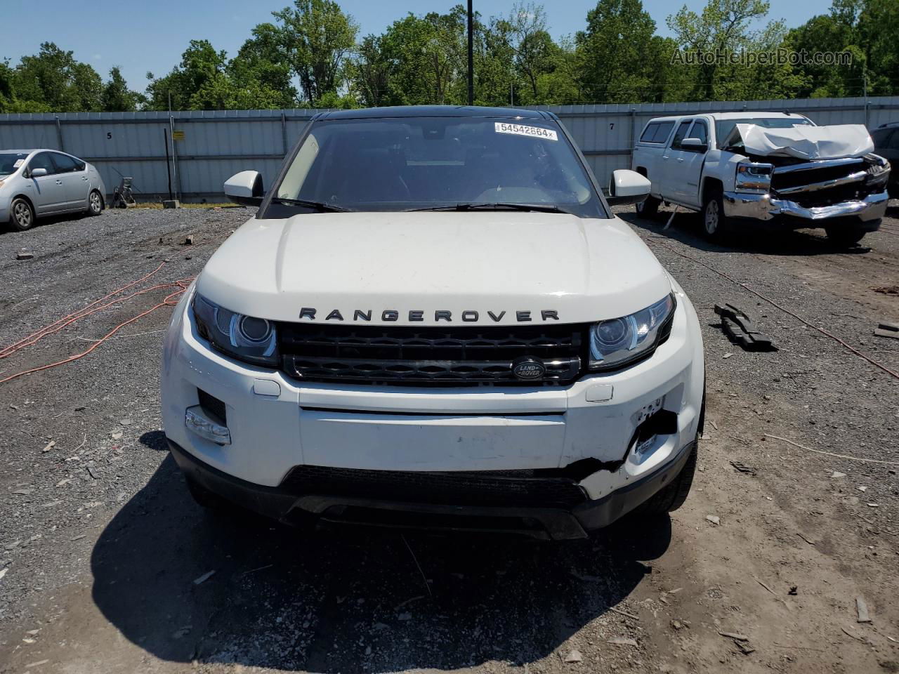 2014 Land Rover Range Rover Evoque Pure Plus White vin: SALVP2BG7EH896807