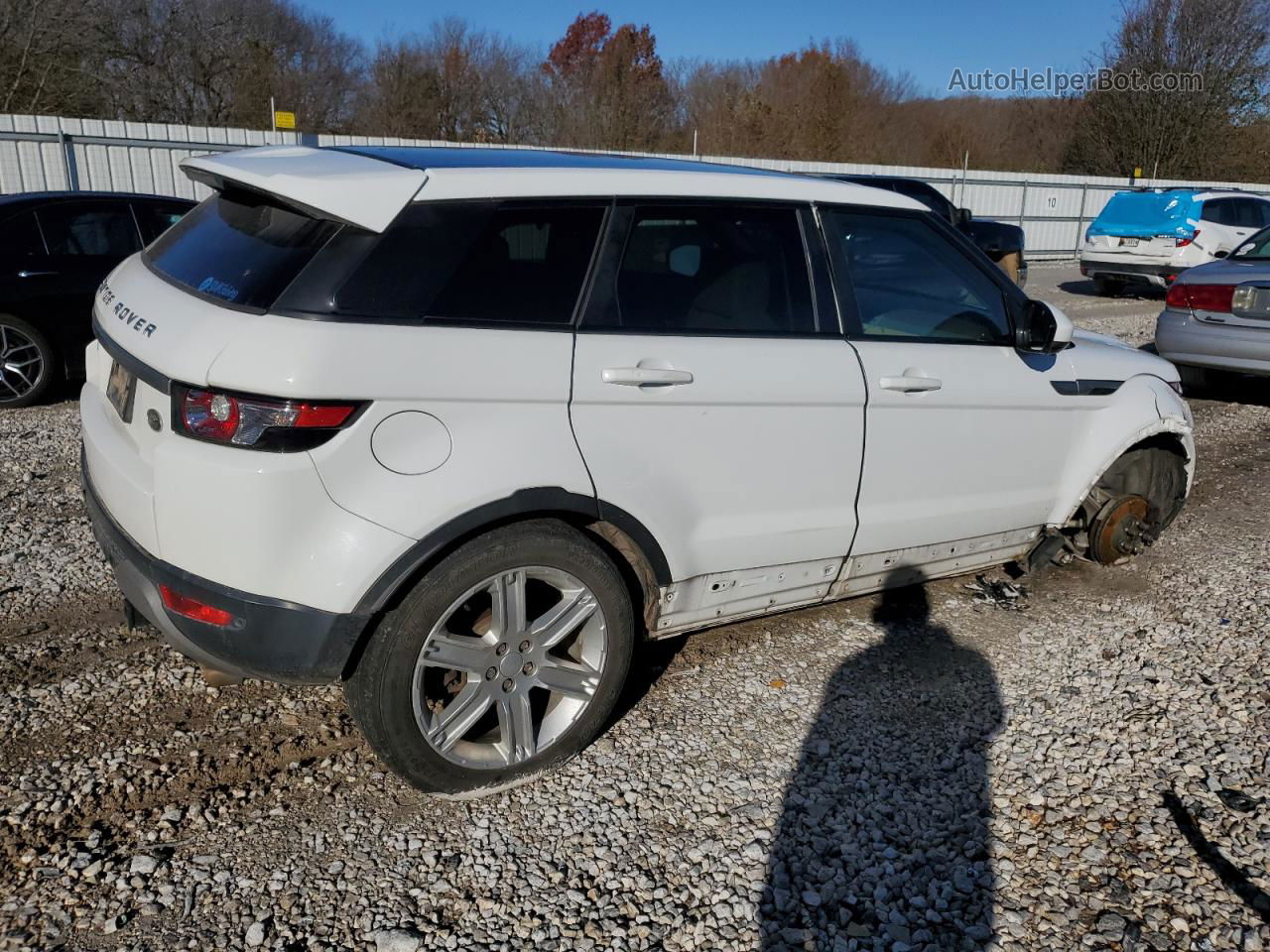 2015 Land Rover Range Rover Evoque Pure Plus White vin: SALVP2BG8FH070534