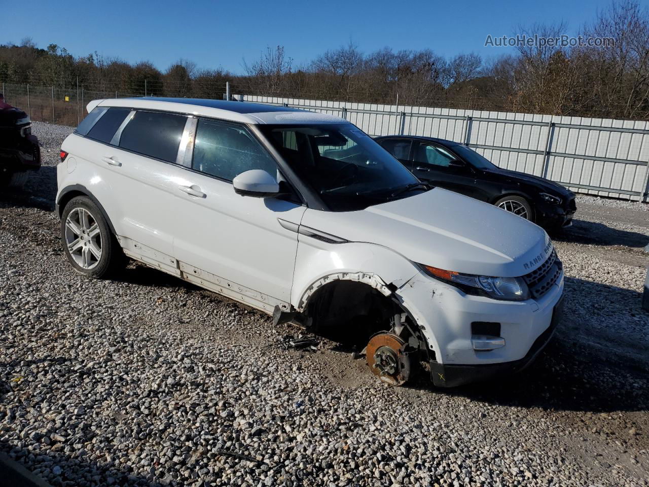 2015 Land Rover Range Rover Evoque Pure Plus White vin: SALVP2BG8FH070534