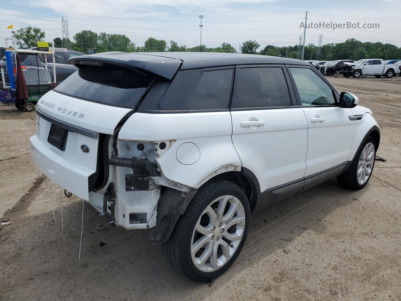 2015 Land Rover Range Rover Evoque Pure Plus White vin: SALVP2BGXFH019262