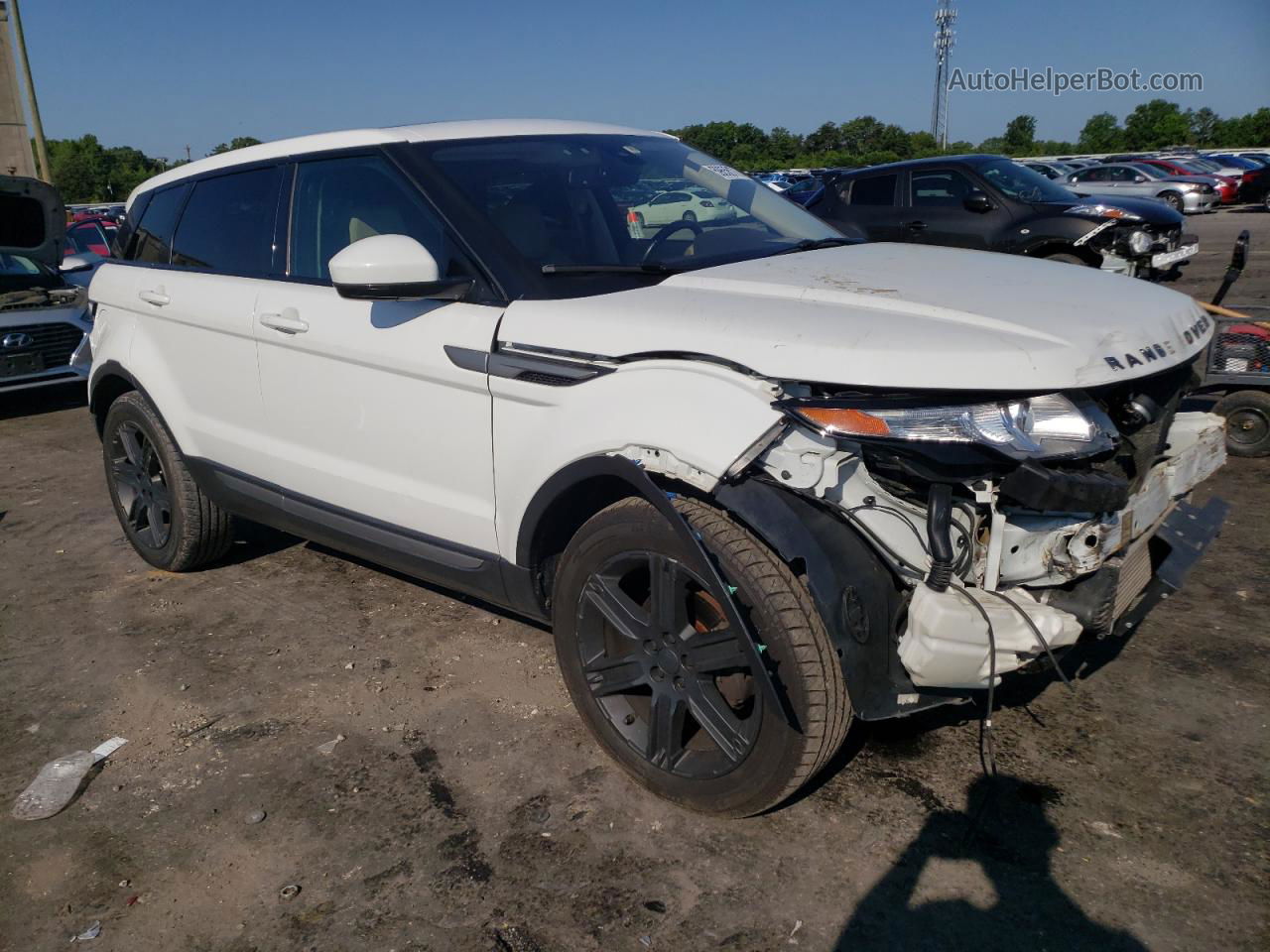 2015 Land Rover Range Rover Evoque Pure Plus White vin: SALVP2BGXFH960565