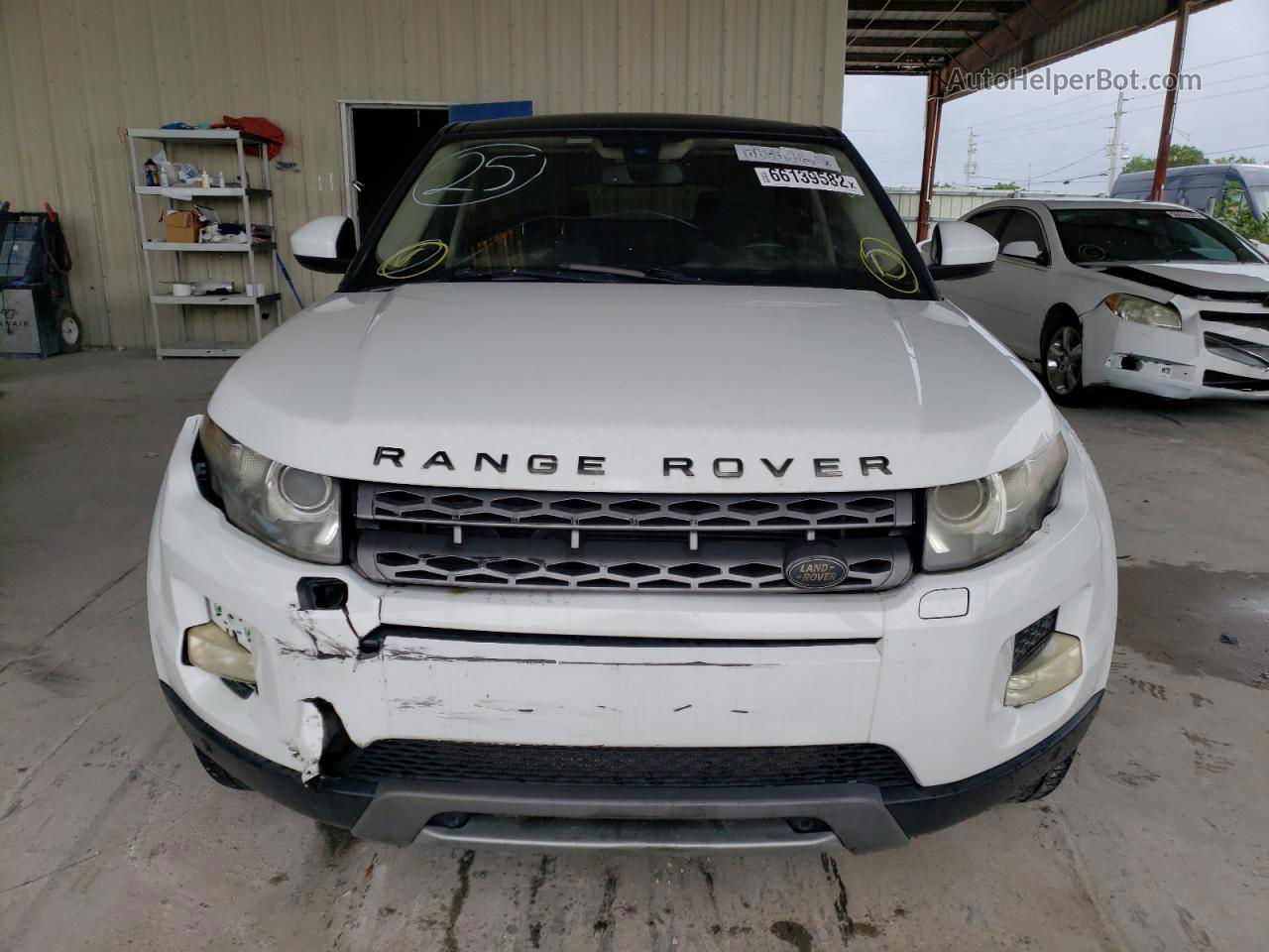 2015 Land Rover Range Rover Evoque Pure Plus White vin: SALVP2BGXFH991430