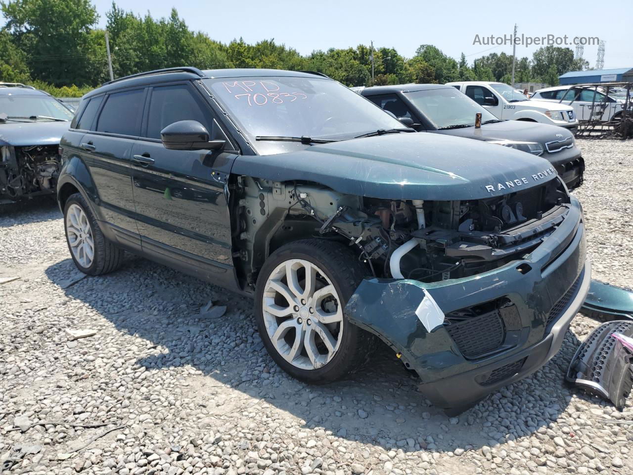 2017 Land Rover Range Rover Evoque Se Зеленый vin: SALVP2BGXHH175966