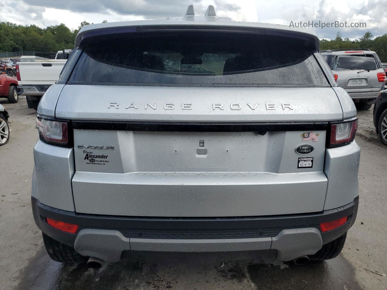 2017 Land Rover Range Rover Evoque Se Серебряный vin: SALVP2BGXHH188362