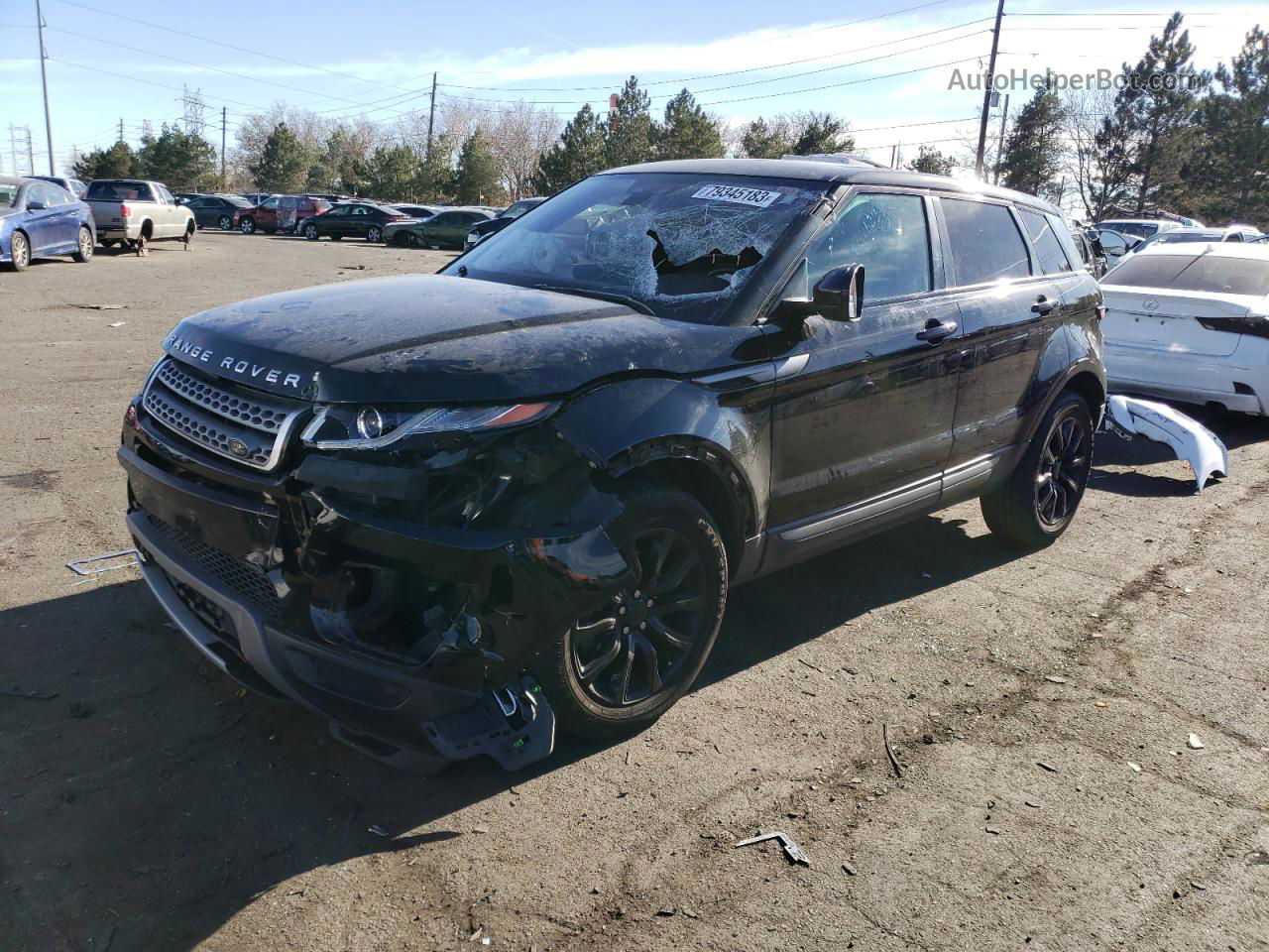 2017 Land Rover Range Rover Evoque Se Black vin: SALVP2BGXHH232764