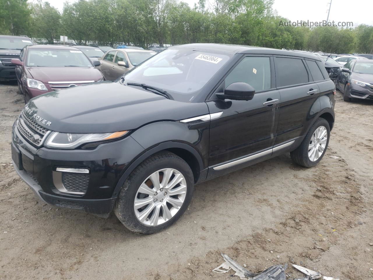 2017 Land Rover Range Rover Evoque Hse Черный vin: SALVR2BG7HH248866