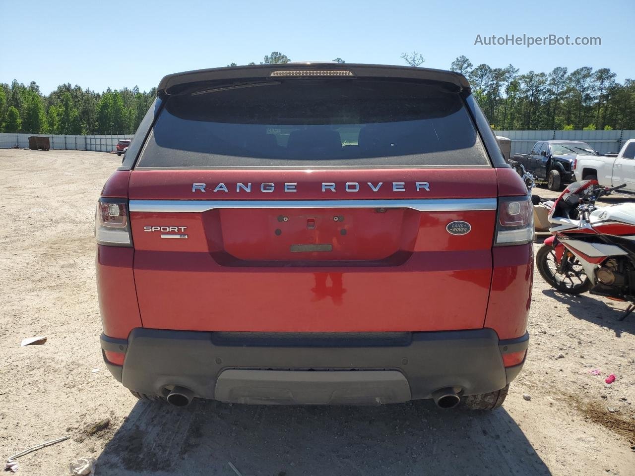 2015 Land Rover Range Rover Sport Se Red vin: SALWG2VF1FA608555