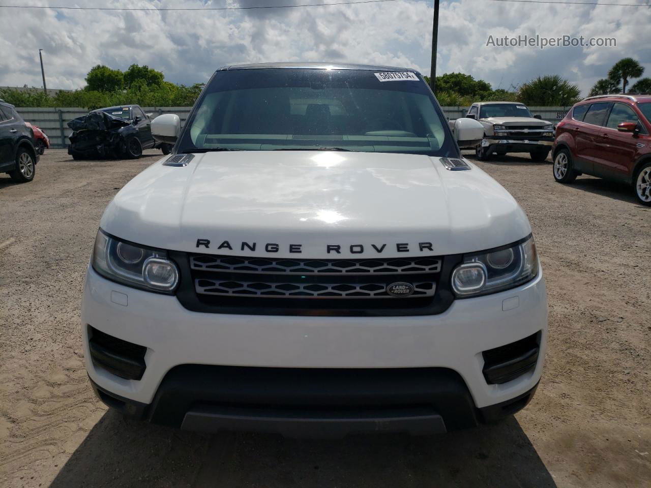 2015 Land Rover Range Rover Sport Se White vin: SALWG2VF8FA512177