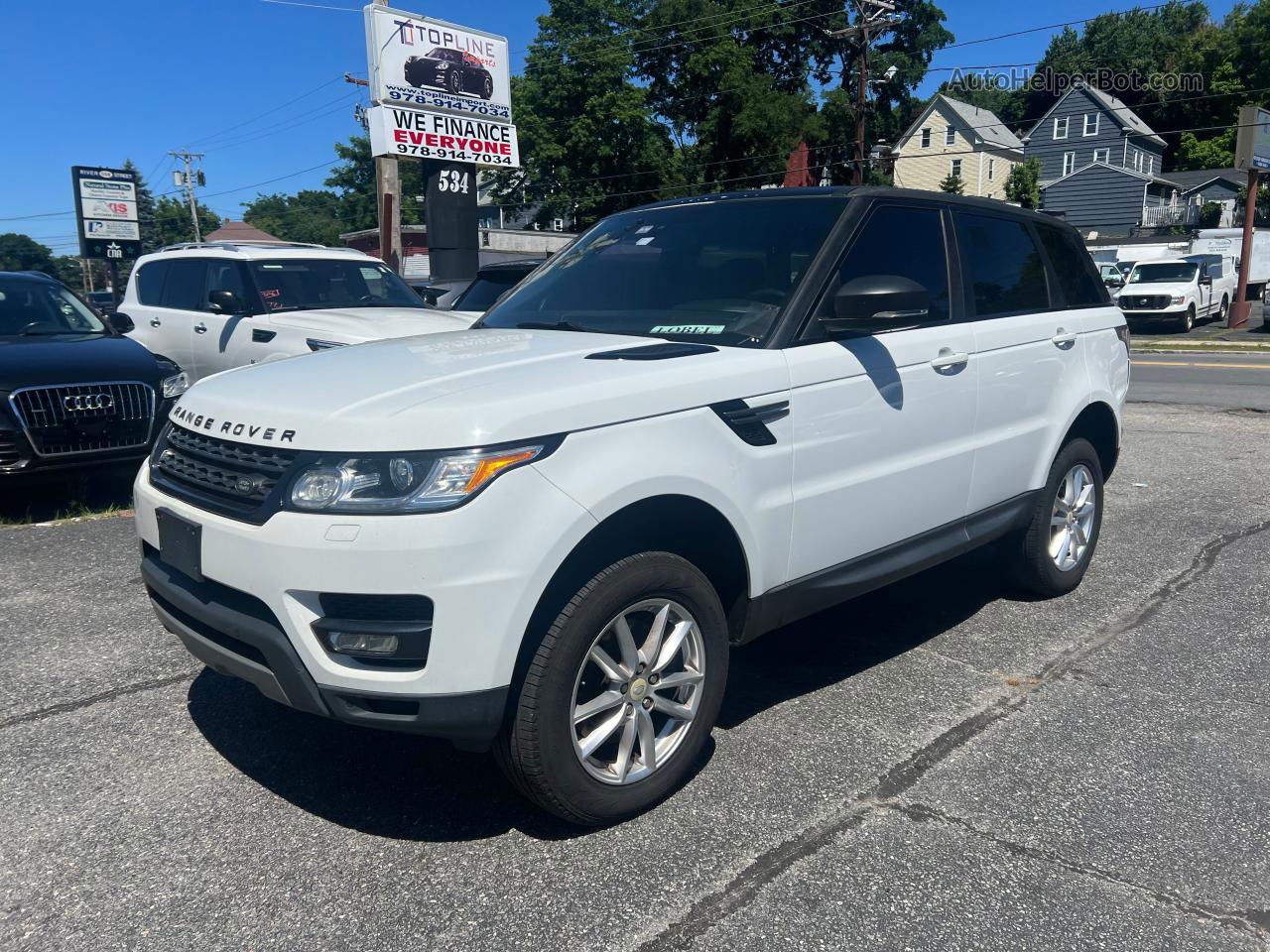 2015 Land Rover Range Rover Sport Se White vin: SALWG2VF8FA521395