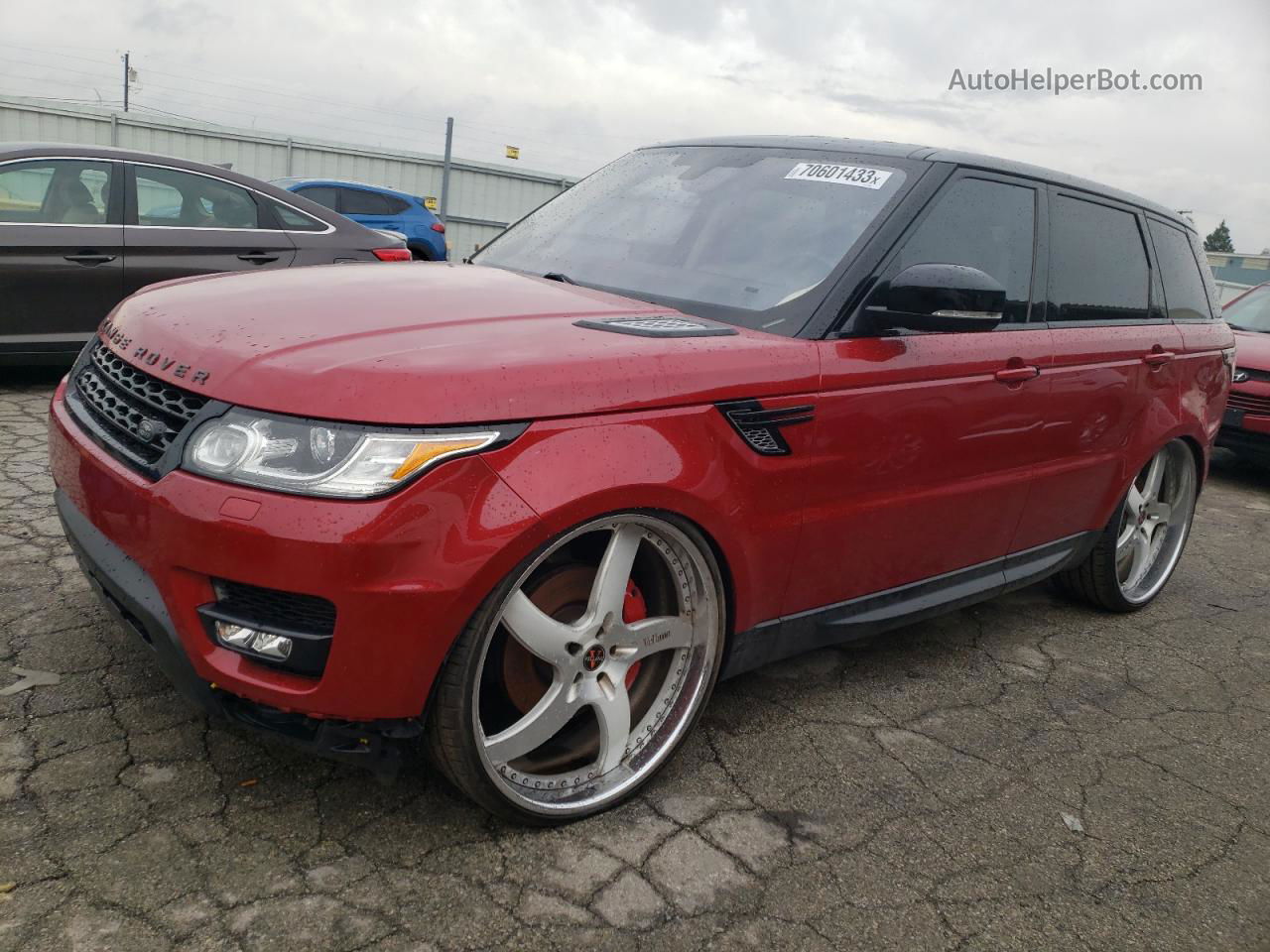 2014 Land Rover Range Rover Sport Sc Красный vin: SALWR2EF7EA310309