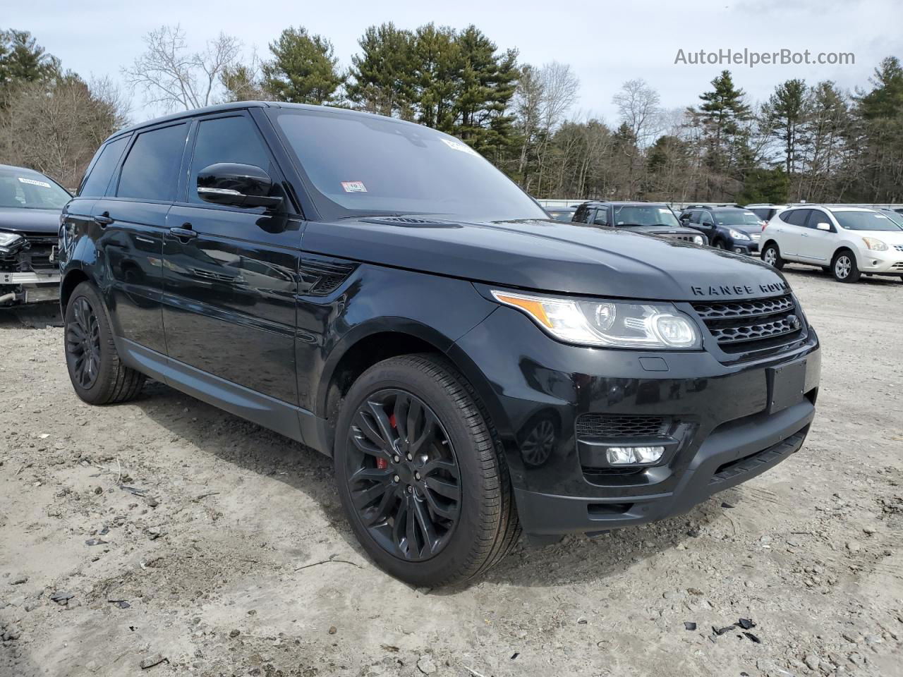 2017 Land Rover Range Rover Sport Sc Черный vin: SALWR2FE2HA174200