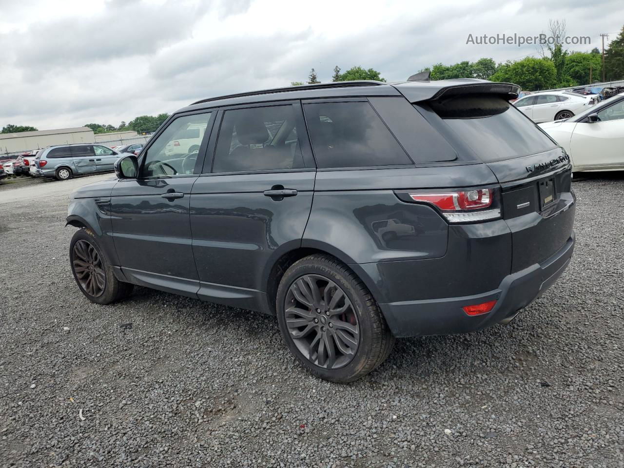 2017 Land Rover Range Rover Sport Sc Черный vin: SALWR2FE5HA165555