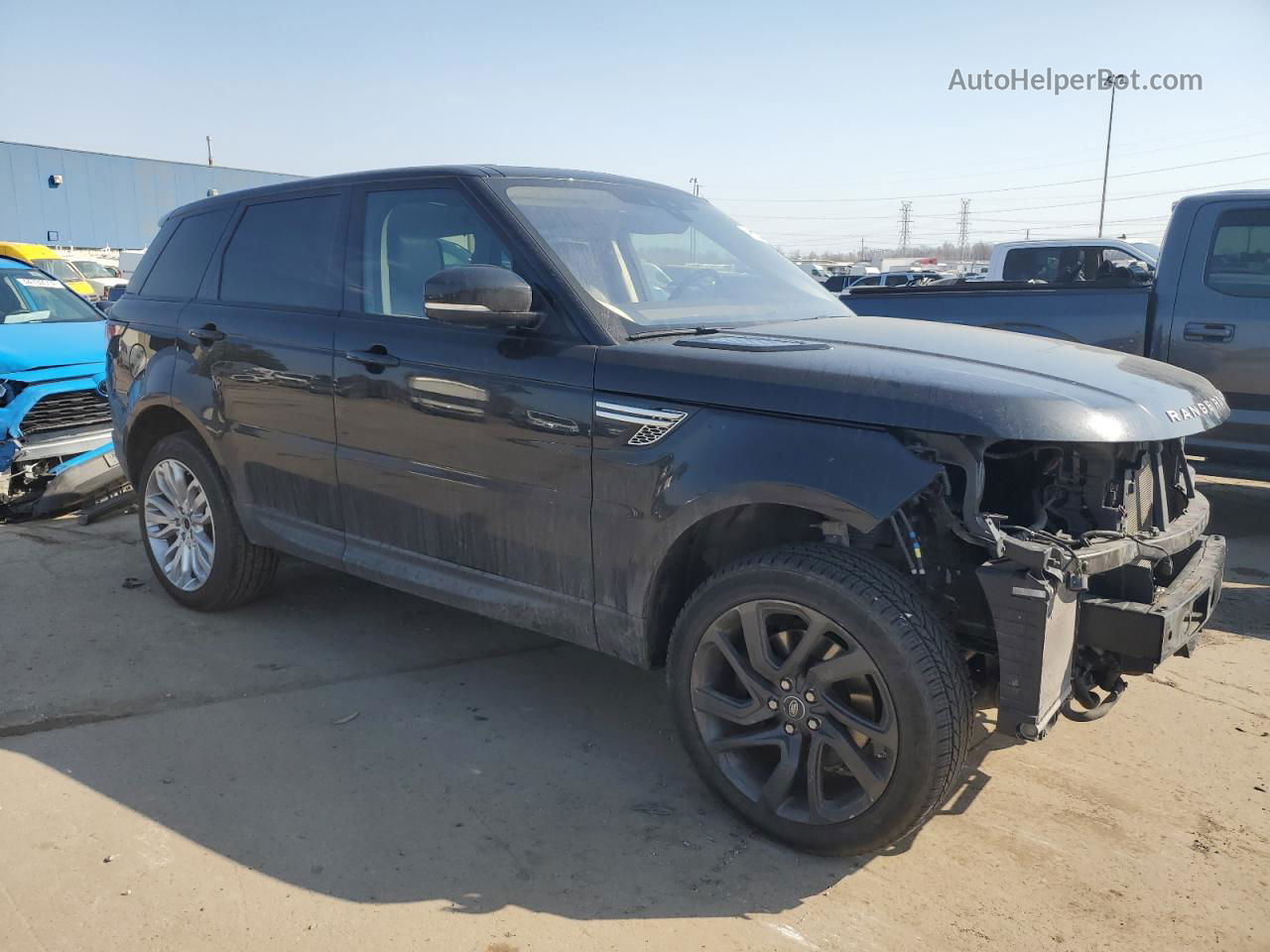 2017 Land Rover Range Rover Sport Hse Черный vin: SALWR2FK0HA152525