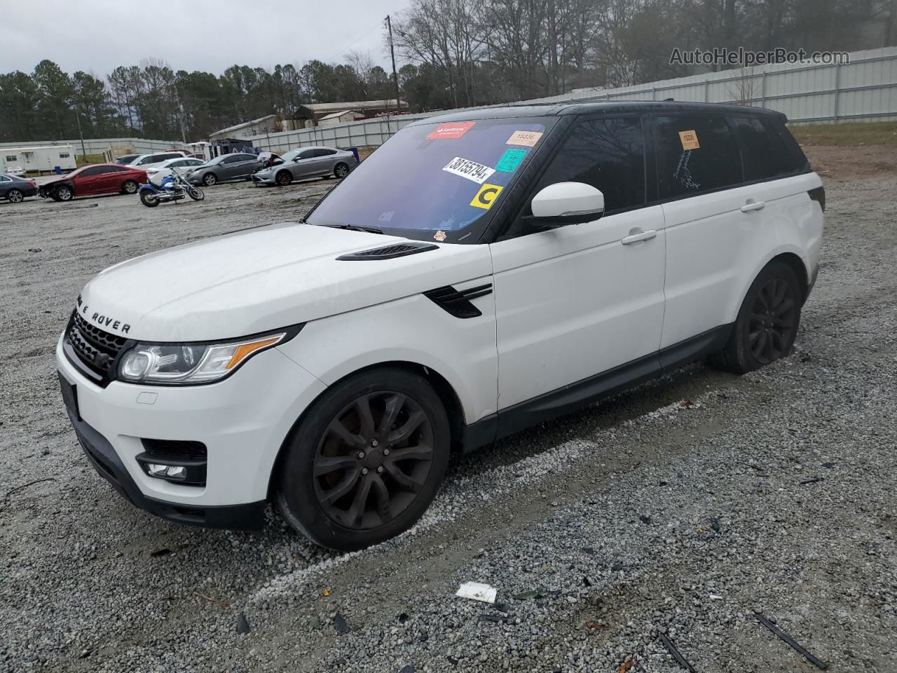 2017 Land Rover Range Rover Sport Hse White vin: SALWR2FV2HA130360