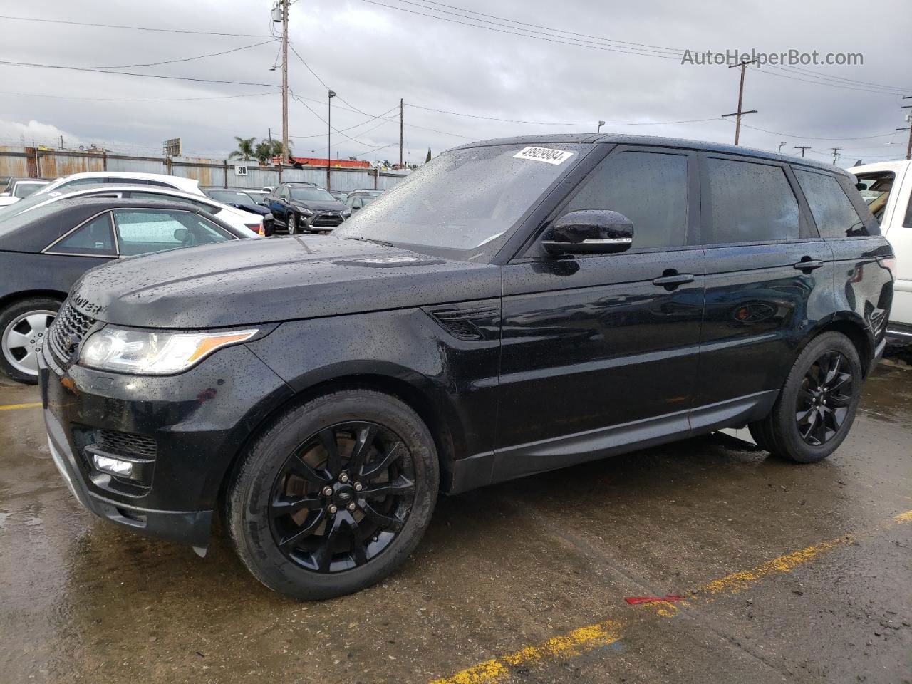 2017 Land Rover Range Rover Sport Hse Black vin: SALWR2FV2HA149491