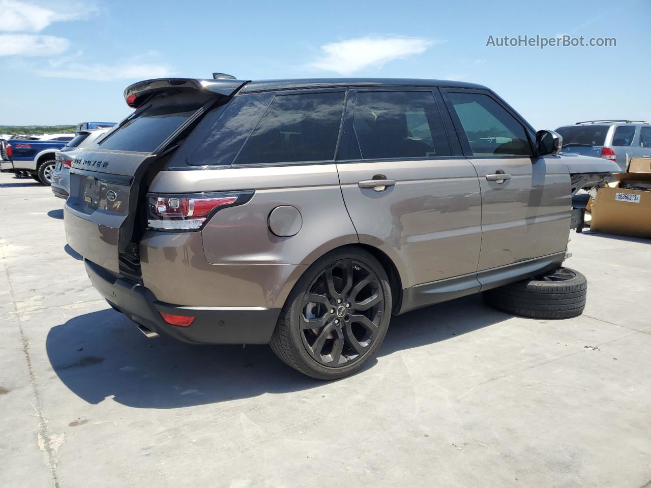 2017 Land Rover Range Rover Sport Hse Brown vin: SALWR2FV5HA169900