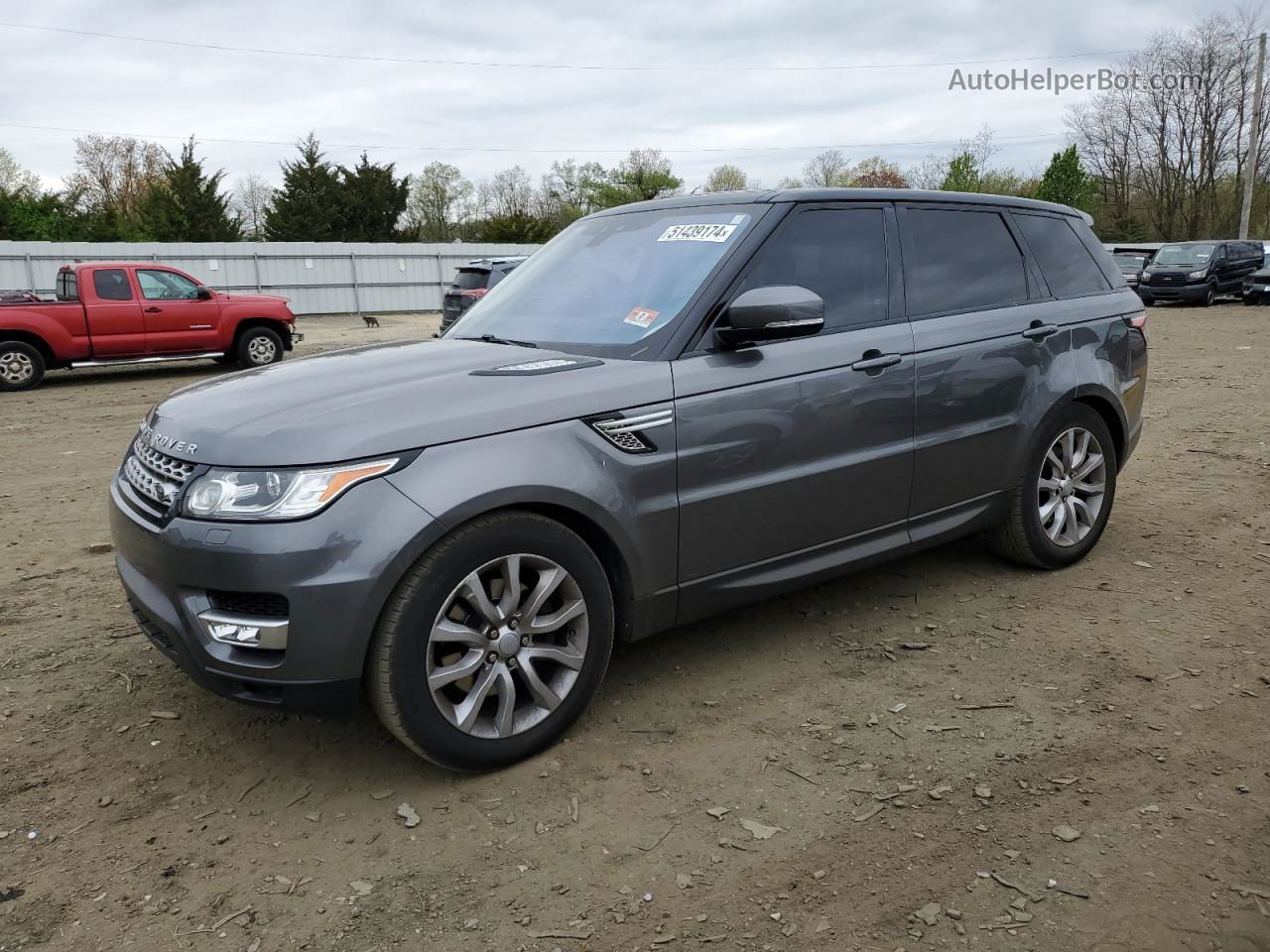 2017 Land Rover Range Rover Sport Hse Gray vin: SALWR2FV6HA135268